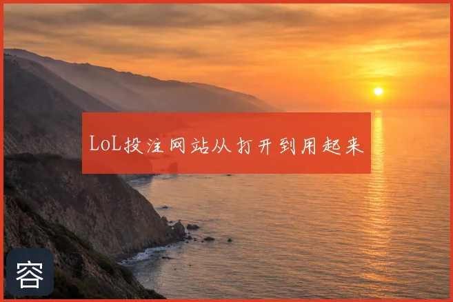 LoL投注网站从打开到用起来